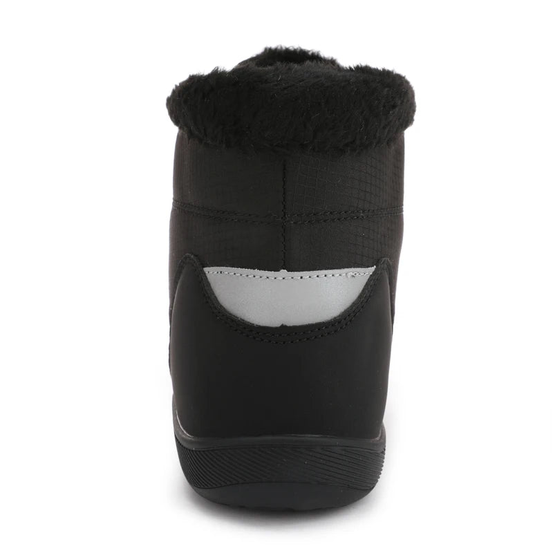Žieminiai Barefoot Batai Moterims - Šilti Sniego Batai su Pliušu - Vandeniui Atsparūs