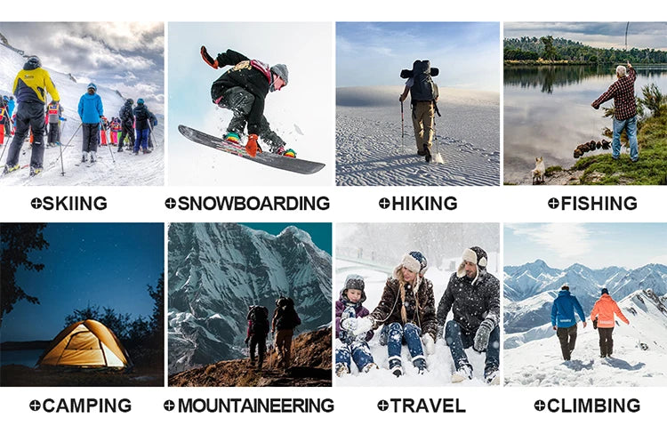 Žieminės Kelnės Moterims - Šiltos Vandeniui Atsparūs - Kempingui Žygiams Sportui