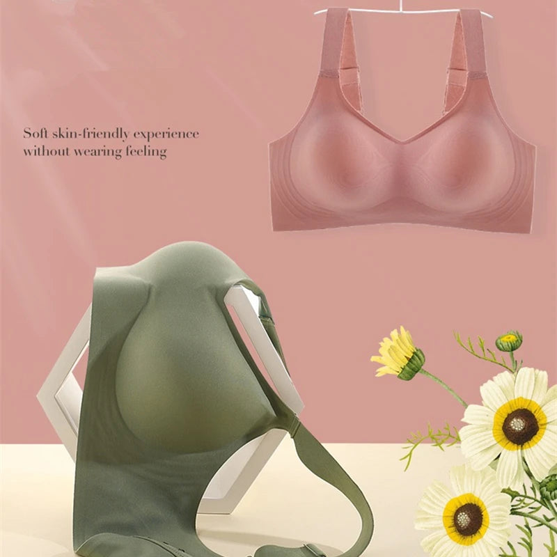 Moteriška Sportinė Liemenėlė be Kauliukų - Besiūlis Joga Liemenėlė su Minkštu Palaikymu