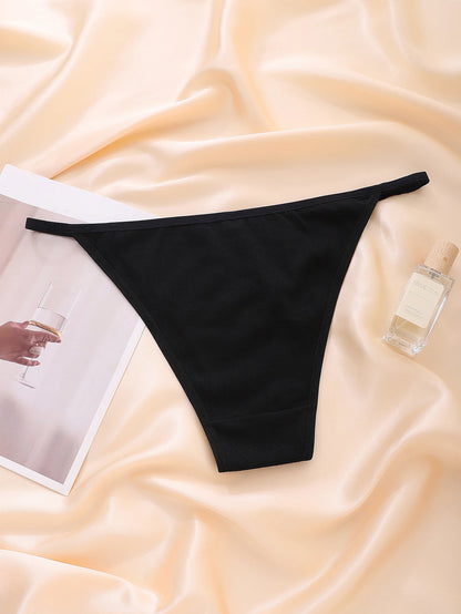 Moterų Seksualios Kelnaitės 5 Vnt. - Hipster Bikini su Žiedu ir Raišteliu