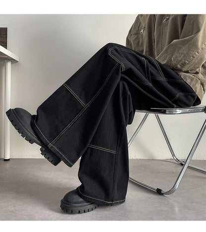 Vyriški Didelio Dydžio Džinsai 8XL - 100% Medvilnės Aukštos Kokybės Rudens Kelnės Retro Stiliaus