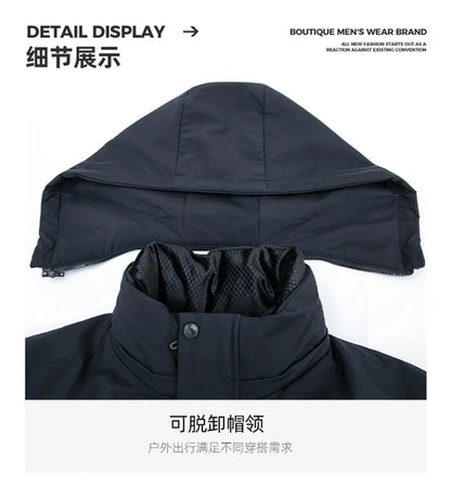 Vyriška Ilga Žieminė Parka Striukė - su Kailiuku ir Gobtuvu