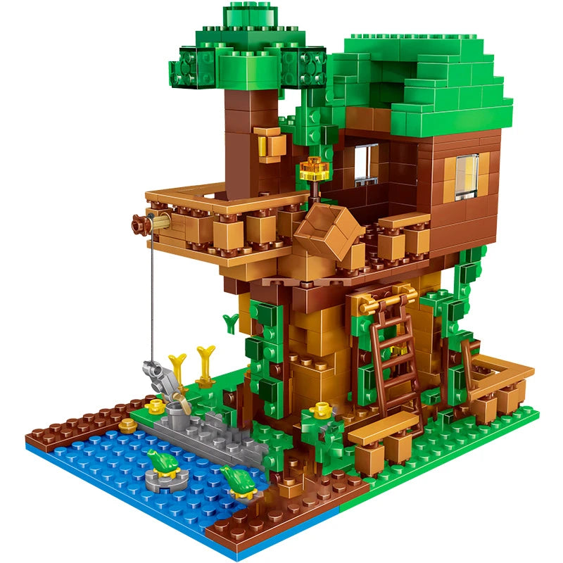 Kaimo Architektūra - Klasikinis Konstruktorius Vaikams | Suderinamas su Minecraft