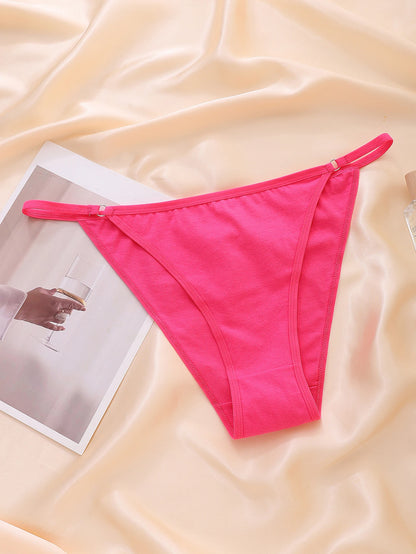 Moterų Seksualios Kelnaitės 5 Vnt. - Hipster Bikini su Žiedu ir Raišteliu