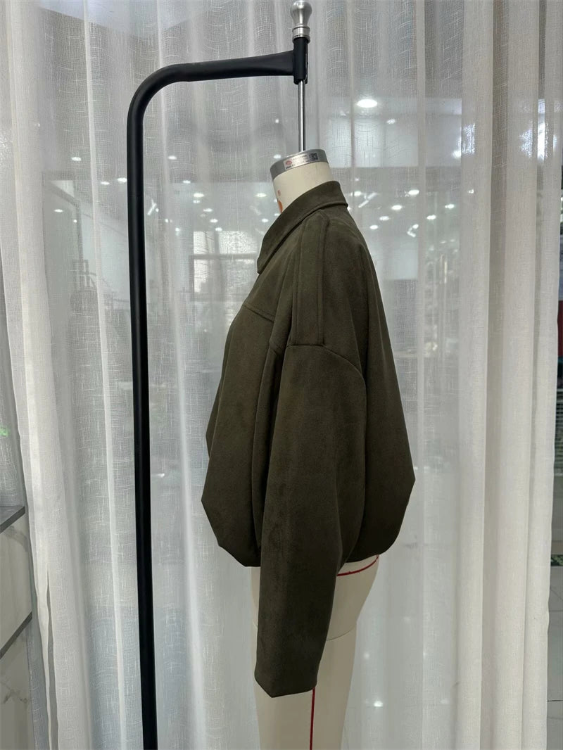 Moteriškas Paltas - Stilingas Rudens Žiemos Švarkas Moterims Laisvo Kirpimo