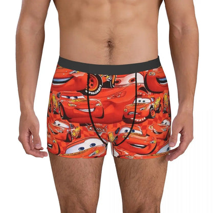Vyriškos Boxer Briefs - Lightning McQueen Cars Galaxy Linksmi Dizainai