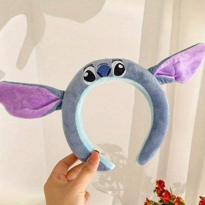 Disney Stitch Plaukų Juosta - Miela Pliušinė Dekoratyvinė Juosta Mergaitėms su Anti-Slip Technologija