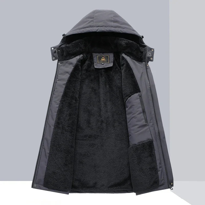 Vyriška Žieminė Striukė  - Vandeniui Atspari su Kailiuku