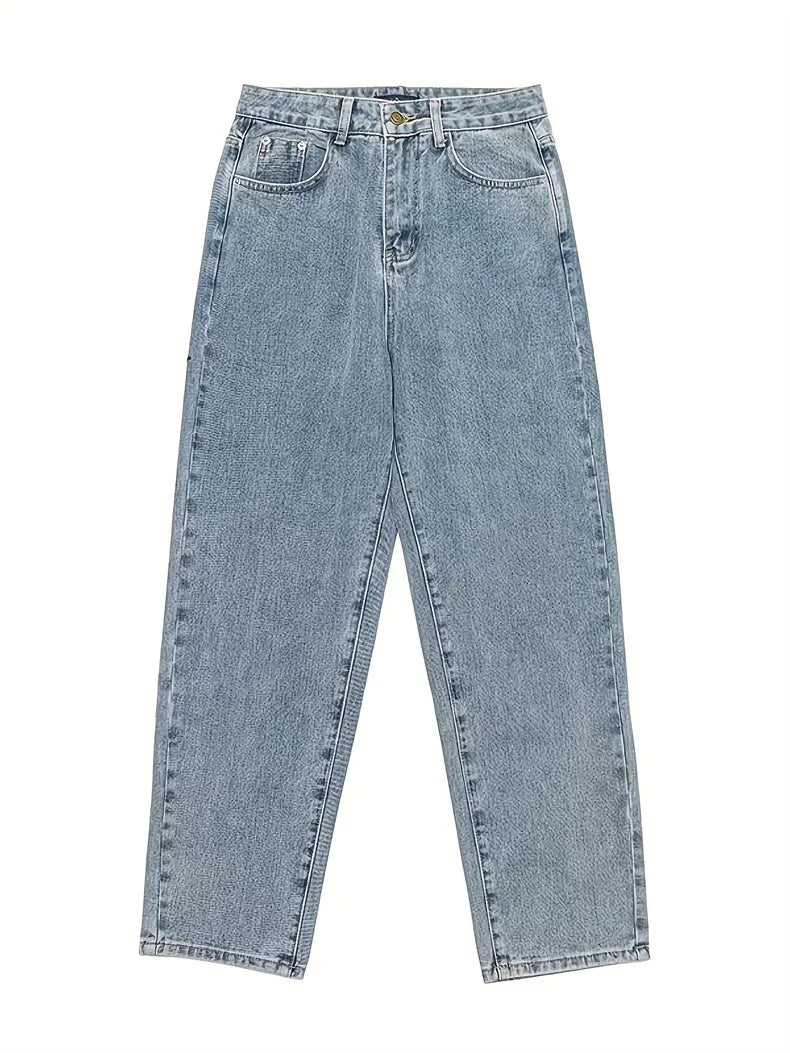 Vyriški Baggy Džinsai  - Laisvi Plačios Kelnės Y2K Streetwear Stiliaus Pavasariui-Rudeniui