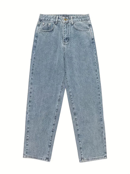 Vyriški Baggy Džinsai  - Laisvi Plačios Kelnės Y2K Streetwear Stiliaus Pavasariui-Rudeniui