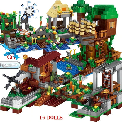 Kaimo Architektūra - Klasikinis Konstruktorius Vaikams | Suderinamas su Minecraft