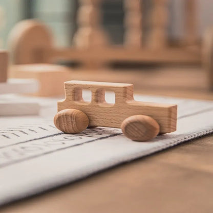 Medinis Automobilių Žaislas iš Klevo | Montessori Kramtukas Kūdikiams - DIY Rankdarbiai