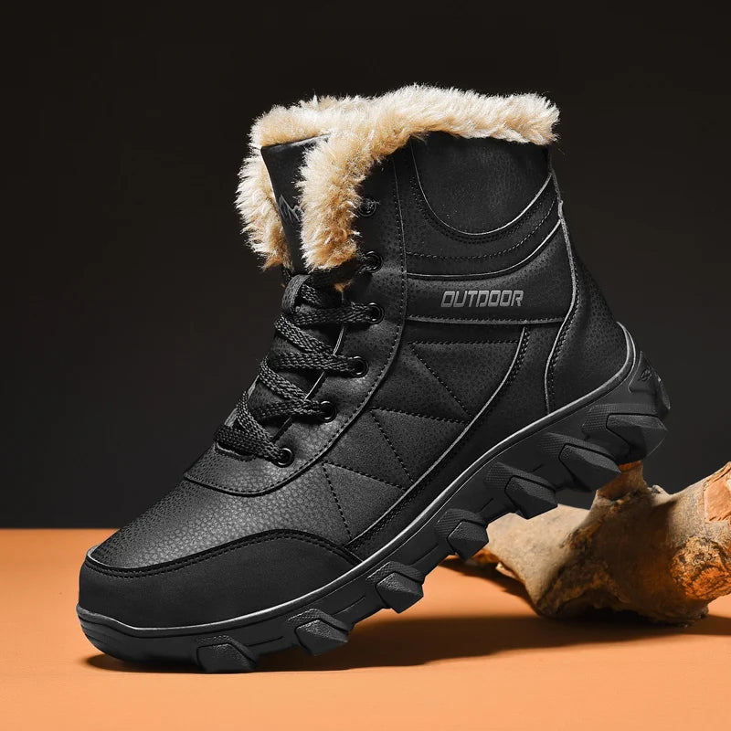 Žieminiai Batai Vyrams - Šilti Pliušiniai - Vandeniui Atsparūs