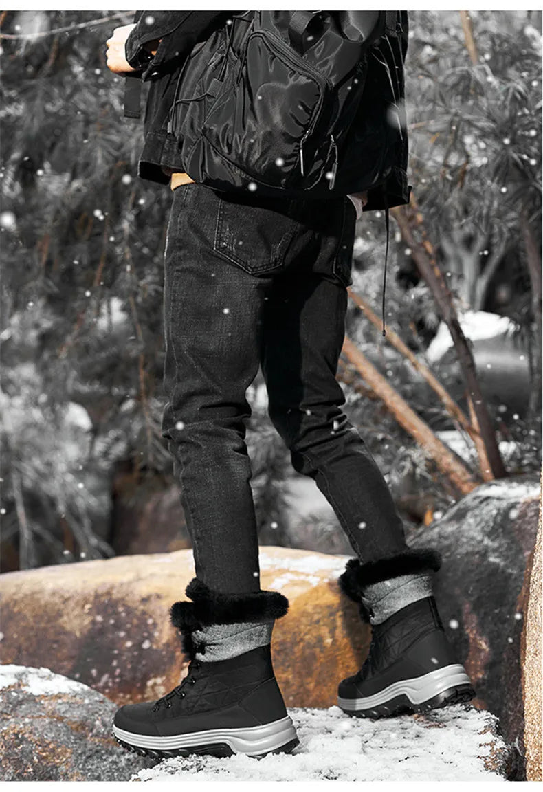 Vyriški Universalūs Žieminiai Batai - Vandeniui Atsparūs Odiniai Combat/Motociklo Batai