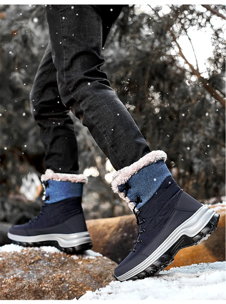 Vyriški Universalūs Žieminiai Batai - Vandeniui Atsparūs Odiniai Combat/Motociklo Batai