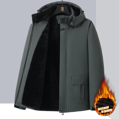 Vyriška Žieminė Striukė  - Vandeniui Atspari su Kailiuku