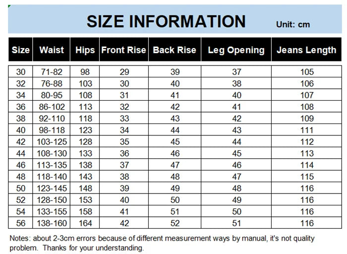 Vyriški Džinsai Didelių Dydžių iki 180KG - Tiesūs Aukštu Liemeniu Dad Džinsai