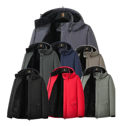 Vyriška Žieminė Striukė  - Vandeniui Atspari su Kailiuku