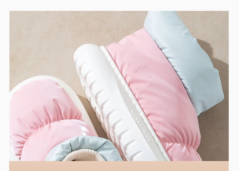 Moteriški Žieminiai Batai - Šilti Sniego Batai su Pūkiniu Pamušalu