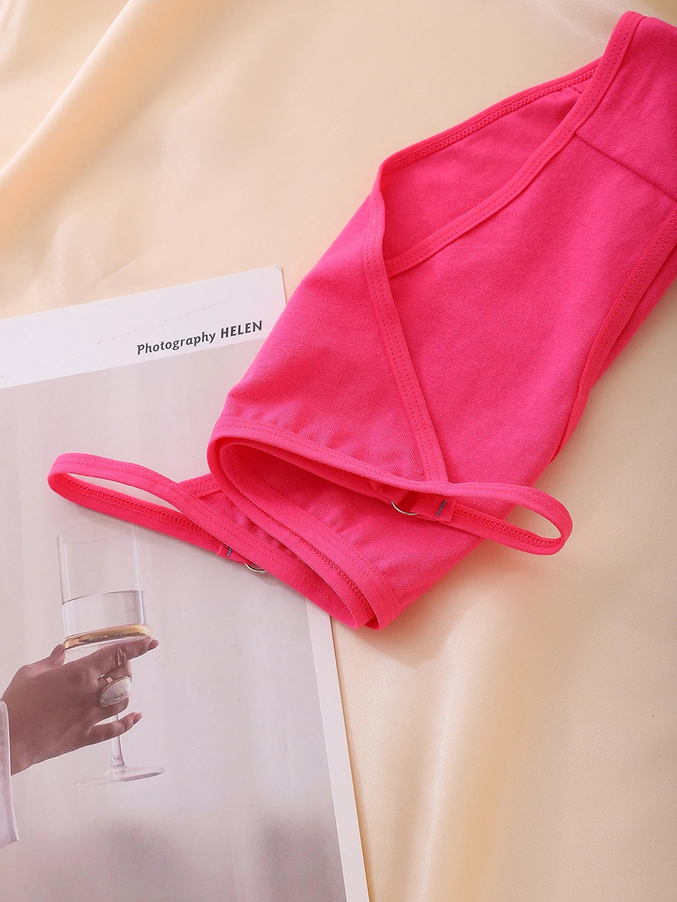 Moterų Seksualios Kelnaitės 5 Vnt. - Hipster Bikini su Žiedu ir Raišteliu