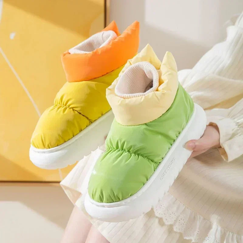 Moteriški Žieminiai Batai - Šilti Sniego Batai su Pūkiniu Pamušalu