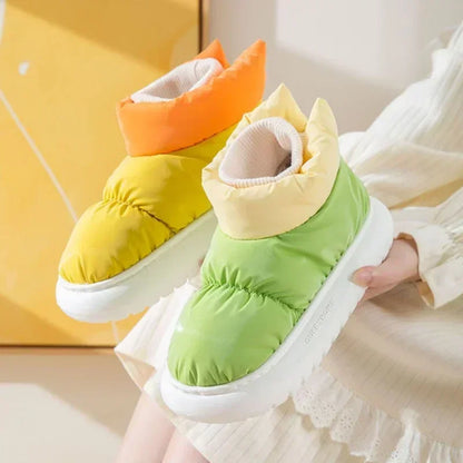 Moteriški Žieminiai Batai - Šilti Sniego Batai su Pūkiniu Pamušalu