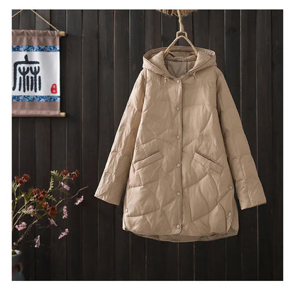 Žieminė Striukė Moterims - 90% Ančių Pūkai - Ultra Lengva -