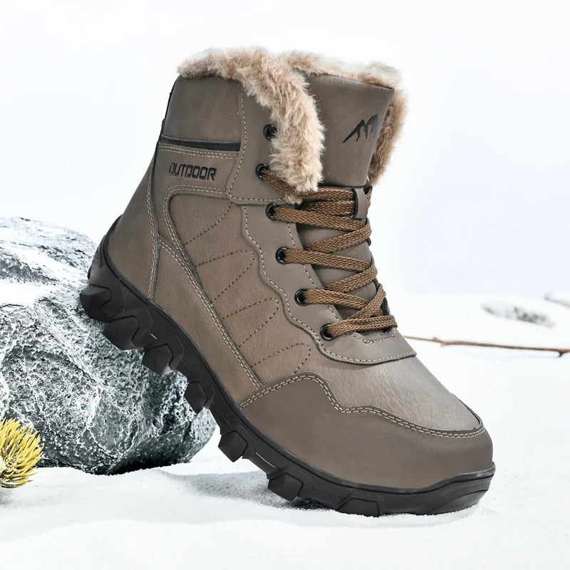Žieminiai Batai Vyrams - Šilti Pliušiniai - Vandeniui Atsparūs