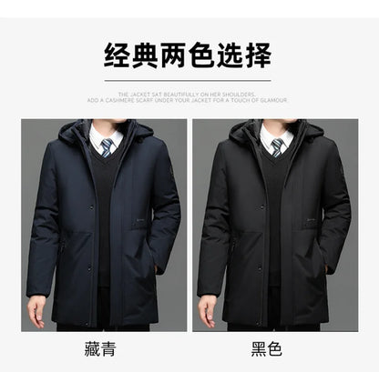 Vyriška Ilga Žieminė Parka Striukė - su Kailiuku ir Gobtuvu