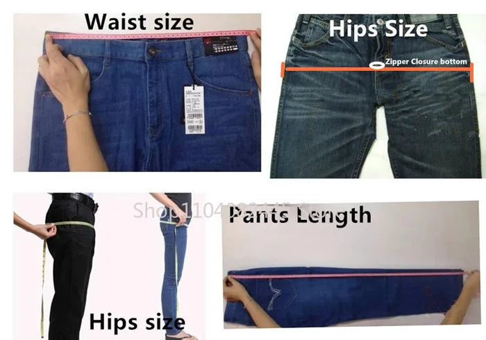 Moteriški Džinsai Aukštoms Moterims Didelių Dydžių - Slim Fit Aukštu Liemeniu