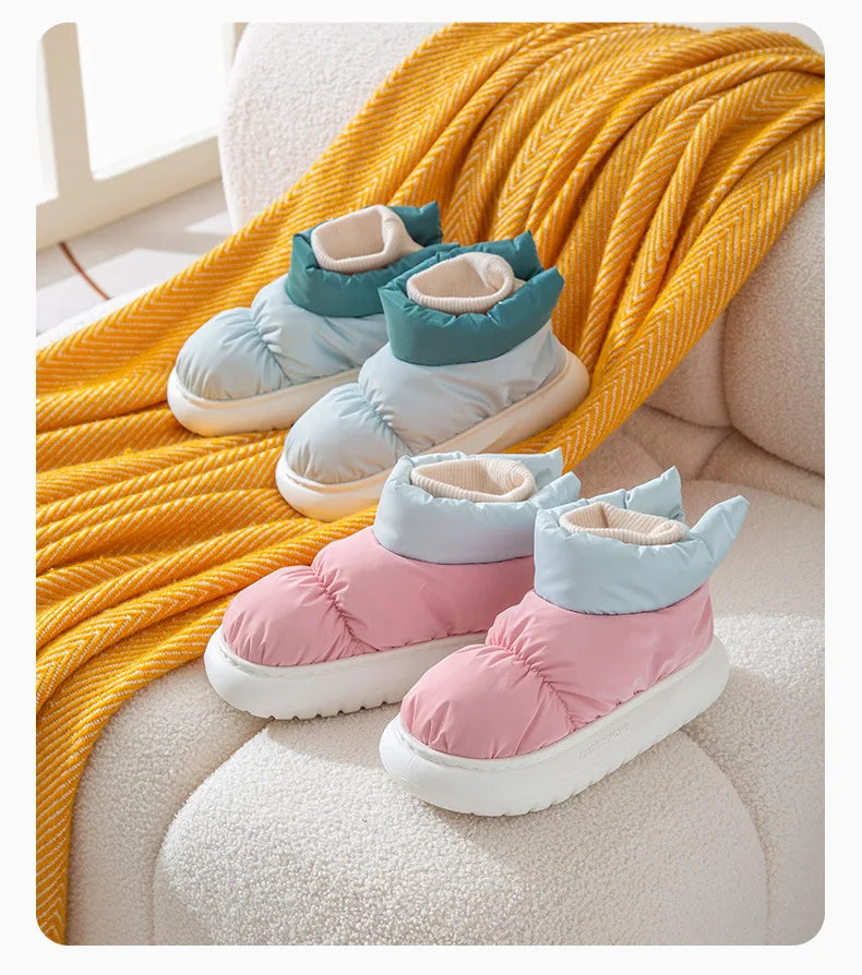 Moteriški Žieminiai Batai - Šilti Sniego Batai su Pūkiniu Pamušalu