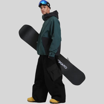 Slidinėjimo Striukė  - Vandeniui Atspari Snowboard Striukė su Gobtuku