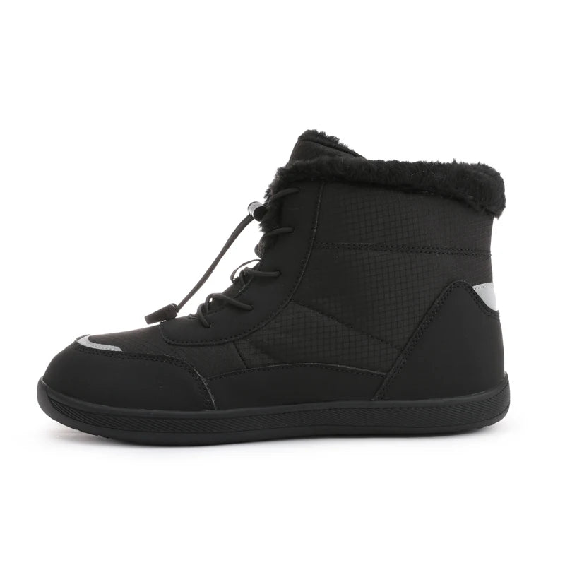 Žieminiai Barefoot Batai Moterims - Šilti Sniego Batai su Pliušu - Vandeniui Atsparūs