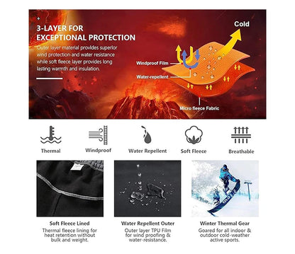 Žieminės Kelnės Moterims - Šiltos Vandeniui Atsparūs - Kempingui Žygiams Sportui