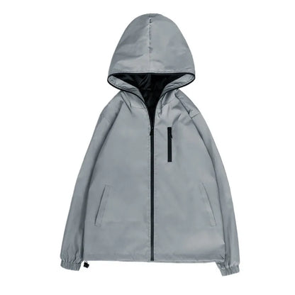 Vyriška Atšvaitinė Striukė - Vandeniui Atspari su Gobtuku Hip Hop Stiliaus