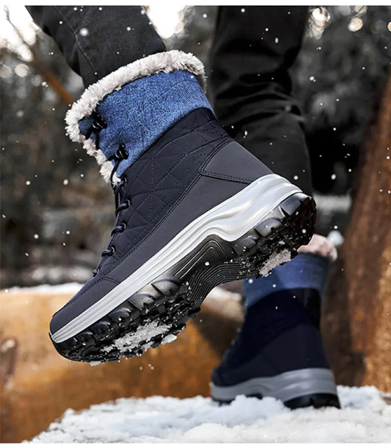 Vyriški Universalūs Žieminiai Batai - Vandeniui Atsparūs Odiniai Combat/Motociklo Batai