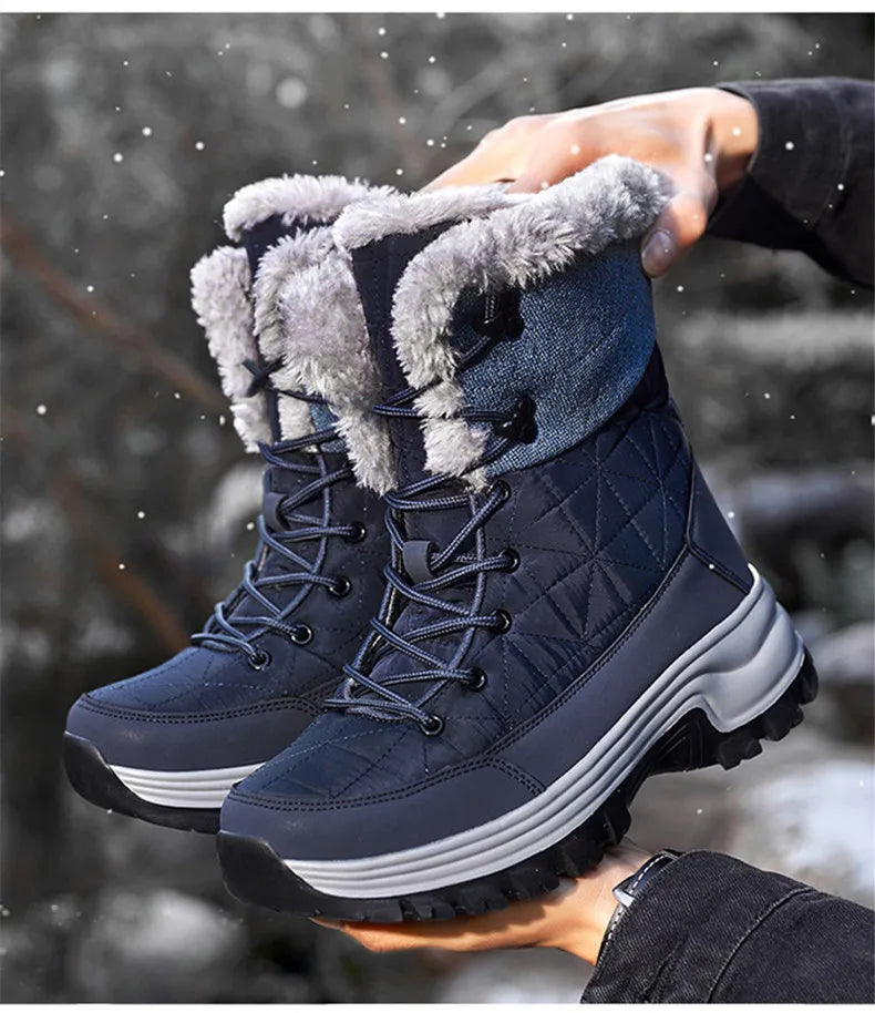 Vyriški Universalūs Žieminiai Batai - Vandeniui Atsparūs Odiniai Combat/Motociklo Batai