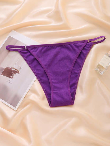 Moterų Seksualios Kelnaitės 5 Vnt. - Hipster Bikini su Žiedu ir Raišteliu