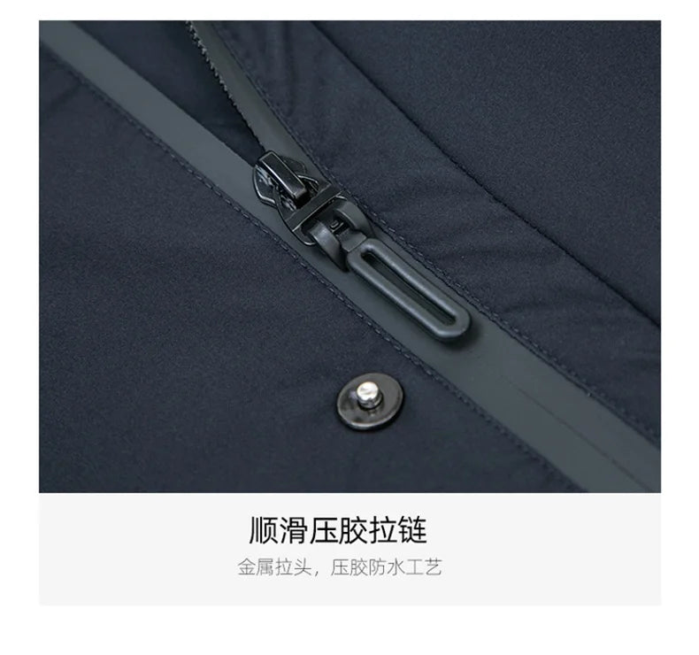 Vyriška Ilga Žieminė Parka Striukė - su Kailiuku ir Gobtuvu