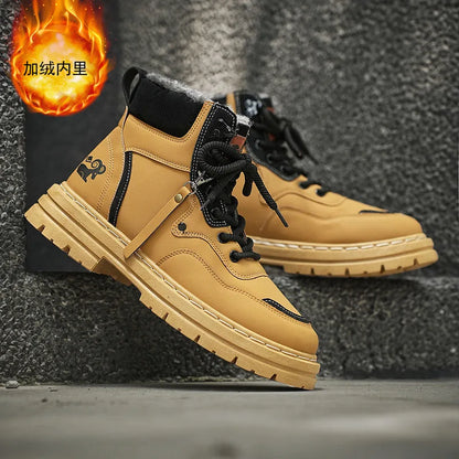 Žieminiai Batai Vyrams - Šilti Pliušiniai - Vandeniui Atsparūs -