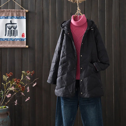 Žieminė Striukė Moterims - 90% Ančių Pūkai - Ultra Lengva -