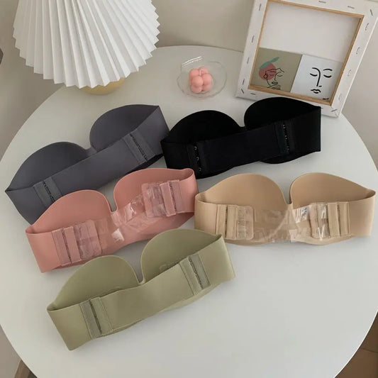Liemenėlė Be Petnešų su Pratęsimu - Seksualus Strapless Bra Be Metalinių Lankelių