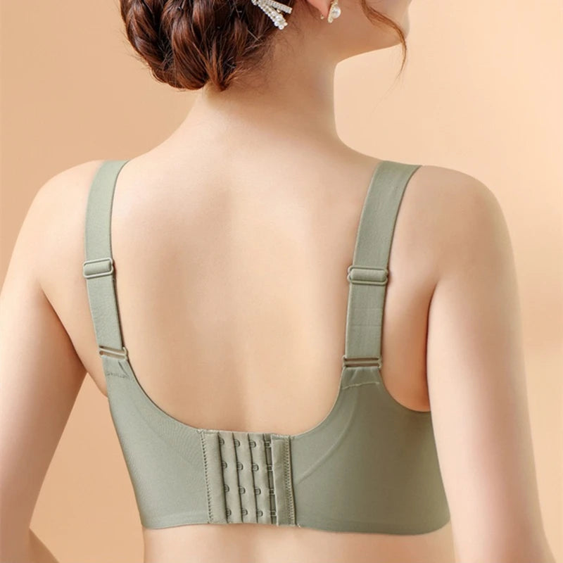 Moteriška Sportinė Liemenėlė be Kauliukų - Besiūlis Joga Liemenėlė su Minkštu Palaikymu