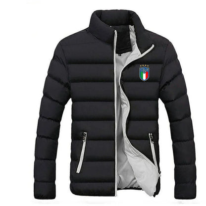 Vyriška Žieminė Striukė Parka - Storu Pamušalu su Stačia Apykakle M-5XL