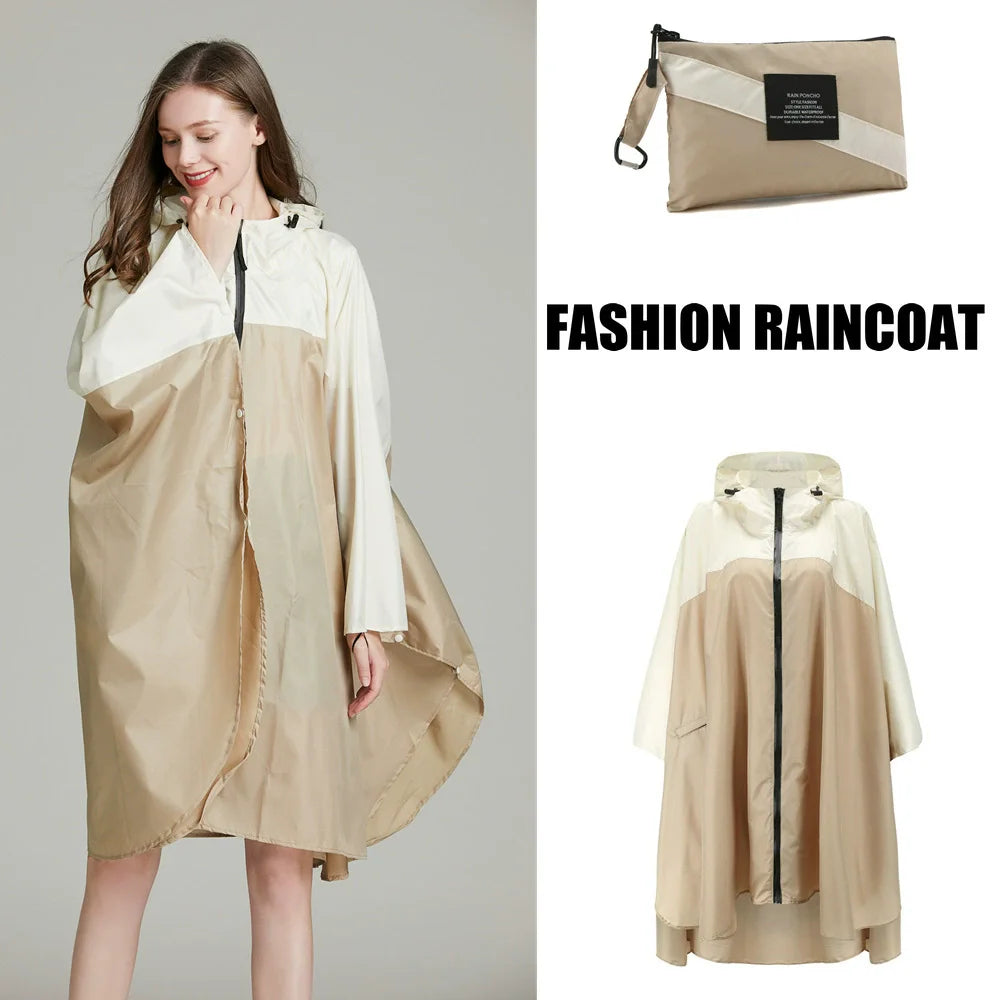 Moteriškas Lietpaltis Poncho XXL - Lengvas Kvėpuojantis Nepermirkstantis Apsiaustas