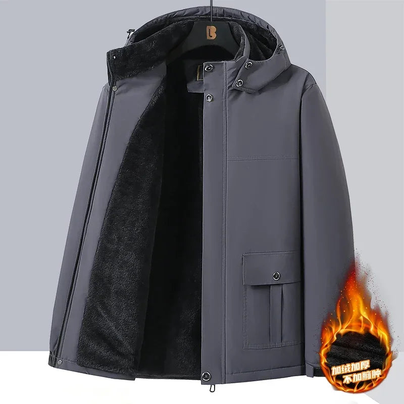 Vyriška Žieminė Striukė  - Vandeniui Atspari su Kailiuku