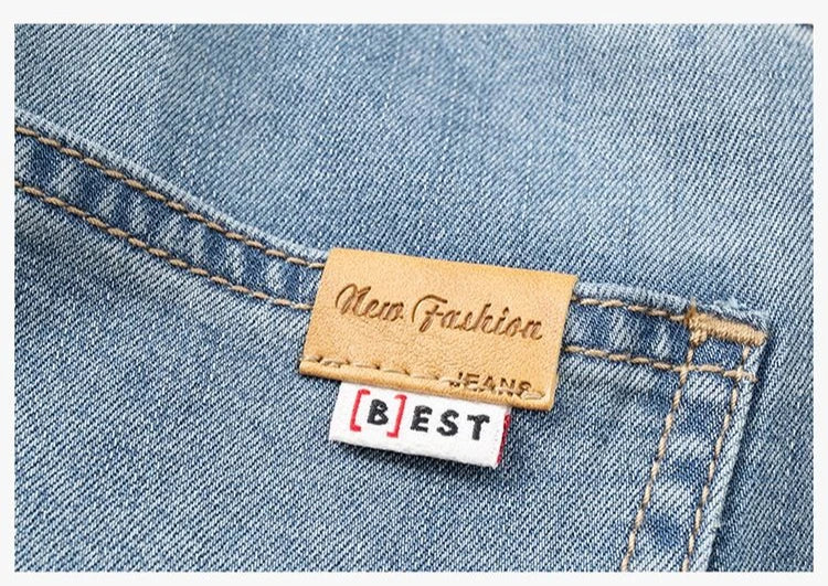 Vyriški Baggy Džinsai - Madingi Laisvo Kirpimo Denim Kelnės Gatvės Stiliui Korėjietiška Mada