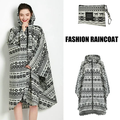 Moteriškas Lietpaltis Poncho XXL - Lengvas Kvėpuojantis Nepermirkstantis Apsiaustas