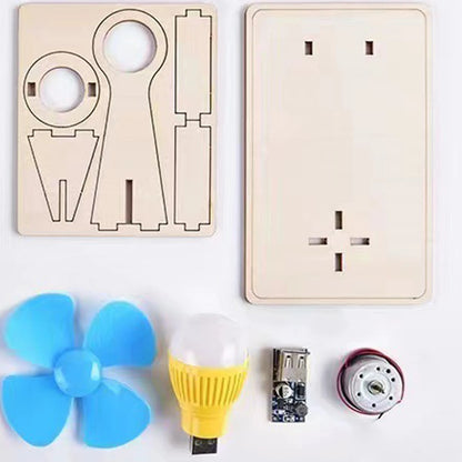 Medinis Vėjo Generatoriaus Modelis - Edukacinė Fizikos Rinkinys Vaikams