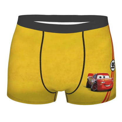 Vyriškos Boxer Briefs - Lightning McQueen Cars Galaxy Linksmi Dizainai